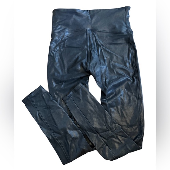 Spanx Faux Leather Leggings size M 2437 Black - Picture 4 of 7